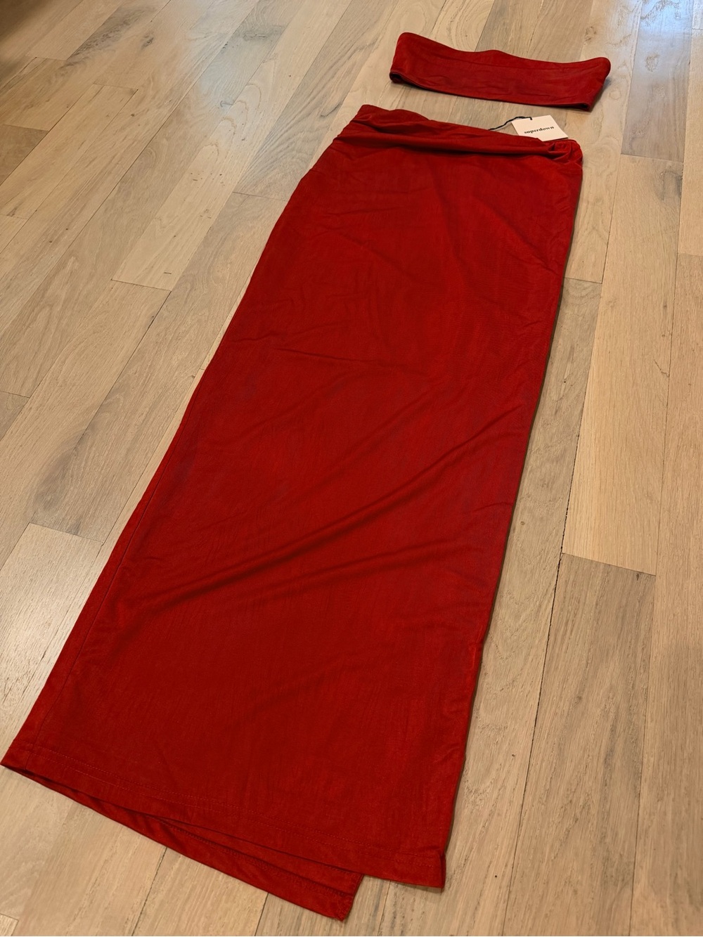Revolve - Superdown - Karolyna Wrap Maxi Skirt in Red - Picture 5 of 8
